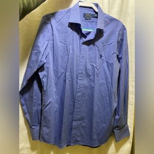 Polo Ralph Lauren Easy care Men’s Casual Dress shirt Large Blue